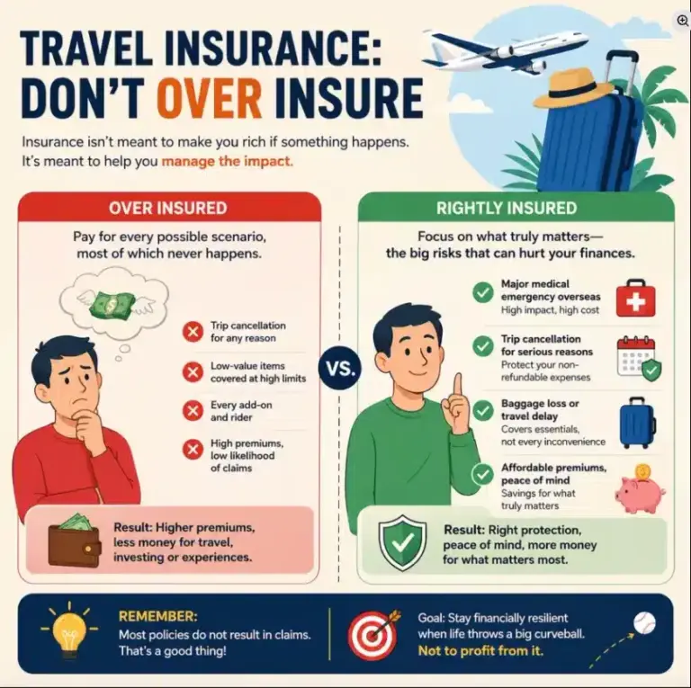 Travel Insurance and the Hidden Cost of Over-Insuring- Why More Coverage Isn’t Always Better